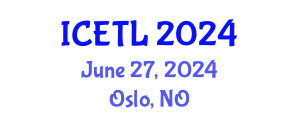 International Conference on Education, Teaching and Learning (ICETL) June 27, 2024 - Oslo, Norway