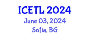 International Conference on Education, Teaching and Learning (ICETL) June 03, 2024 - Sofia, Bulgaria
