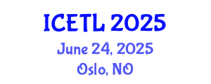 International Conference on Education, Teaching and Learning (ICETL) June 24, 2025 - Oslo, Norway