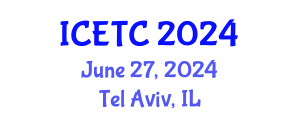 International Conference on Education Technology and Computer (ICETC) June 27, 2024 - Tel Aviv, Israel