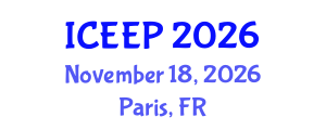 International Conference on Educational and Environmental Psychology (ICEEP) November 18, 2026 - Paris, France