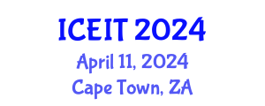 International Conference on Educational and Instructional Technology (ICEIT) April 11, 2024 - Cape Town, South Africa