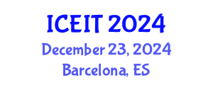 International Conference on Educational and Instructional Technology (ICEIT) December 23, 2024 - Barcelona, Spain