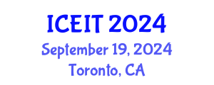 International Conference on Educational and Instructional Technology (ICEIT) September 19, 2024 - Toronto, Canada