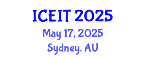 International Conference on Educational and Instructional Technology (ICEIT) May 17, 2025 - Sydney, Australia