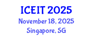 International Conference on Educational and Instructional Technology (ICEIT) November 18, 2025 - Singapore, Singapore