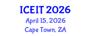 International Conference on Educational and Instructional Technology (ICEIT) April 15, 2026 - Cape Town, South Africa