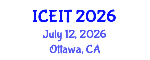 International Conference on Educational and Instructional Technology (ICEIT) July 12, 2026 - Ottawa, Canada