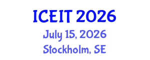 International Conference on Educational and Instructional Technology (ICEIT) July 15, 2026 - Stockholm, Sweden