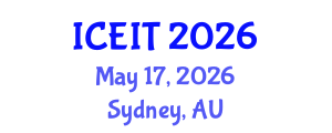 International Conference on Educational and Instructional Technology (ICEIT) May 17, 2026 - Sydney, Australia