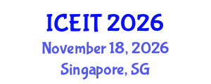 International Conference on Educational and Instructional Technology (ICEIT) November 18, 2026 - Singapore, Singapore