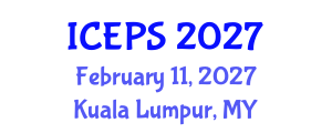 International Conference on Educational and Psychological Sciences (ICEPS) February 11, 2027 - Kuala Lumpur, Malaysia International Conference on Educational and Psychological Sciences (ICEPS) February 11, 2027 - Kuala Lumpur, Malaysia