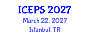 International Conference on Educational and Psychological Sciences (ICEPS) March 22, 2027 - Istanbul, Turkey International Conference on Educational and Psychological Sciences (ICEPS) March 22, 2027 - Istanbul, Turkey