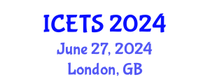 International Conference on Educational and Teaching Systems (ICETS) June 27, 2024 - London, United Kingdom