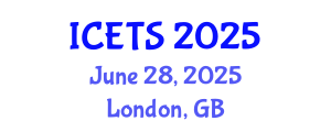 International Conference on Educational and Teaching Systems (ICETS) June 28, 2025 - London, United Kingdom