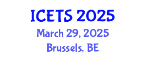 International Conference on Educational and Teaching Systems (ICETS) March 29, 2025 - Brussels, Belgium