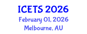 International Conference on Educational and Teaching Systems (ICETS) February 01, 2026 - Melbourne, Australia