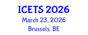 International Conference on Educational and Teaching Systems (ICETS) March 23, 2026 - Brussels, Belgium International Conference on Educational and Teaching Systems (ICETS) March 23, 2026 - Brussels, Belgium