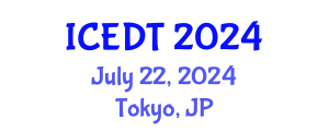 International Conference on Educational Design and Technology (ICEDT) July 22, 2024 - Tokyo, Japan