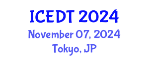 International Conference on Educational Design and Technology (ICEDT) November 07, 2024 - Tokyo, Japan