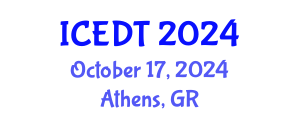 International Conference on Educational Design and Technology (ICEDT) October 17, 2024 - Athens, Greece