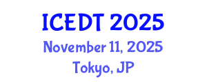International Conference on Educational Design and Technology (ICEDT) November 11, 2025 - Tokyo, Japan