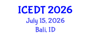 International Conference on Educational Design and Technology (ICEDT) July 15, 2026 - Bali, Indonesia