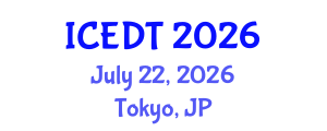 International Conference on Educational Design and Technology (ICEDT) July 22, 2026 - Tokyo, Japan