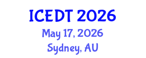 International Conference on Educational Design and Technology (ICEDT) May 17, 2026 - Sydney, Australia