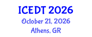 International Conference on Educational Design and Technology (ICEDT) October 21, 2026 - Athens, Greece