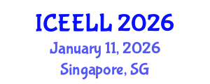 International Conference on Educational Environment and Language Learning (ICEELL) January 11, 2026 - Singapore, Singapore