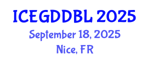 International Conference on Educational Game Development and Game-Based Learning (ICEGDDBL) September 18, 2025 - Nice, France International Conference on Educational Game Development and Game-Based Learning (ICEGDDBL) September 18, 2025 - Nice, France