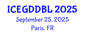 International Conference on Educational Game Development and Game-Based Learning (ICEGDDBL) September 25, 2025 - Paris, France International Conference on Educational Game Development and Game-Based Learning (ICEGDDBL) September 25, 2025 - Paris, France