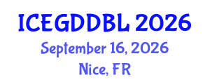 International Conference on Educational Game Development and Game-Based Learning (ICEGDDBL) September 16, 2026 - Nice, France