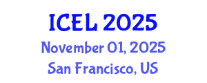 International Conference on Educational Leadership (ICEL) November 01, 2025 - San Francisco, United States