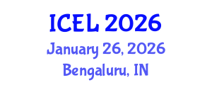 International Conference on Educational Leadership (ICEL) January 26, 2026 - Bengaluru, India International Conference on Educational Leadership (ICEL) January 26, 2026 - Bengaluru, India