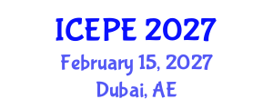 International Conference on Educational Policies and Education (ICEPE) February 15, 2027 - Dubai, United Arab Emirates International Conference on Educational Policies and Education (ICEPE) February 15, 2027 - Dubai, United Arab Emirates