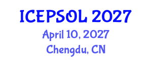 International Conference on Educational Policy Studies, Organization and Leadership (ICEPSOL) April 10, 2027 - Chengdu, China International Conference on Educational Policy Studies, Organization and Leadership (ICEPSOL) April 10, 2027 - Chengdu, China