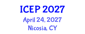 International Conference on Educational Psychology (ICEP) April 24, 2027 - Nicosia, Cyprus International Conference on Educational Psychology (ICEP) April 24, 2027 - Nicosia, Cyprus