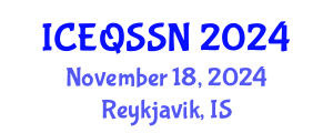International Conference on Educational Quality and Students with Special Needs (ICEQSSN) November 18, 2024 - Reykjavik, Iceland