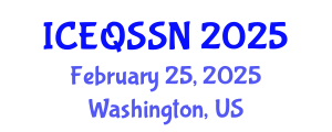 International Conference on Educational Quality and Students with Special Needs (ICEQSSN) February 25, 2025 - Washington, United States