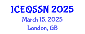 International Conference on Educational Quality and Students with Special Needs (ICEQSSN) March 15, 2025 - London, United Kingdom