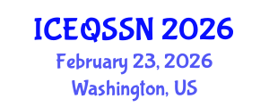 International Conference on Educational Quality and Students with Special Needs (ICEQSSN) February 23, 2026 - Washington, United States International Conference on Educational Quality and Students with Special Needs (ICEQSSN) February 23, 2026 - Washington, United States