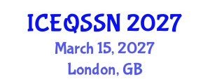 International Conference on Educational Quality and Students with Special Needs (ICEQSSN) March 15, 2027 - London, United Kingdom