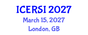 International Conference on Educational Reforms and School Improvement (ICERSI) March 15, 2027 - London, United Kingdom International Conference on Educational Reforms and School Improvement (ICERSI) March 15, 2027 - London, United Kingdom
