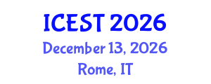International Conference on Educational Sciences and Technology (ICEST) December 13, 2026 - Rome, Italy International Conference on Educational Sciences and Technology (ICEST) December 13, 2026 - Rome, Italy