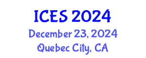 International Conference on Educational Sciences (ICES) December 23, 2024 - Quebec City, Canada