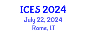 International Conference on Educational Sciences (ICES) July 22, 2024 - Rome, Italy