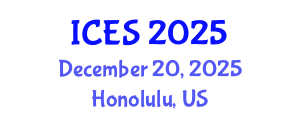 International Conference on Educational Sciences (ICES) December 20, 2025 - Honolulu, United States