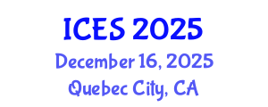 International Conference on Educational Sciences (ICES) December 16, 2025 - Quebec City, Canada